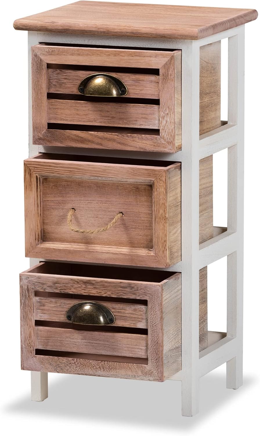 White/Oak Brown Shelving and Cabinets Z31267