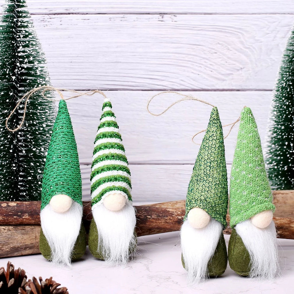 St. Patrick's Day Gnome Doll Swedish Elfs Dwarf Ornaments Set O56887