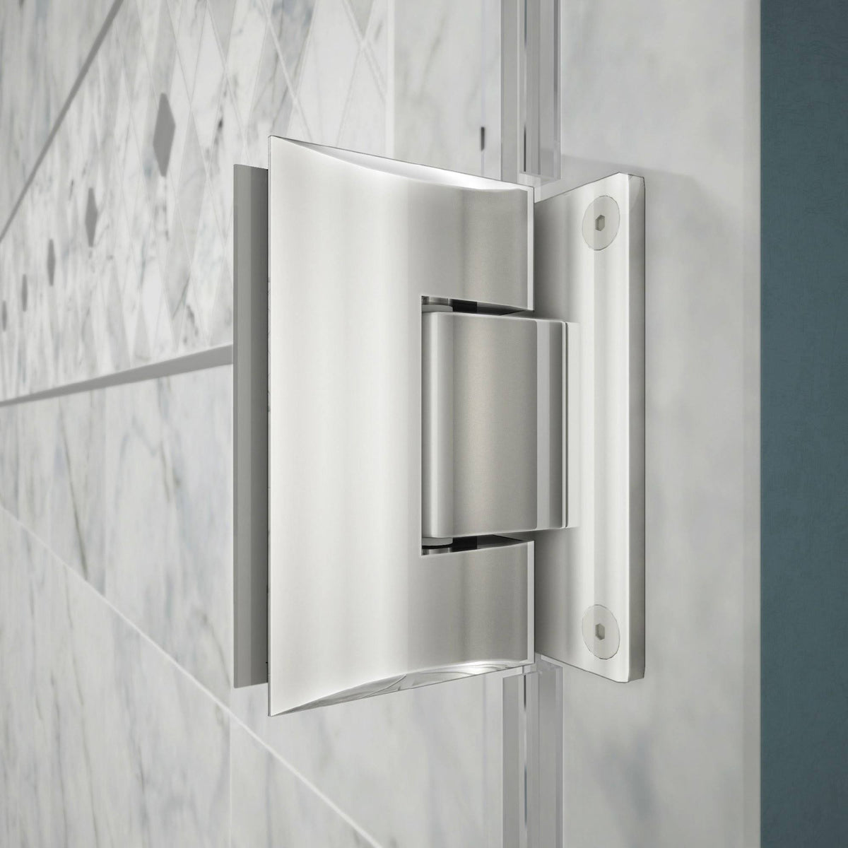 Chrome Frameless Hinged Shower Door U286