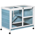 2-Story Wooden Rabbit Hutch U64946