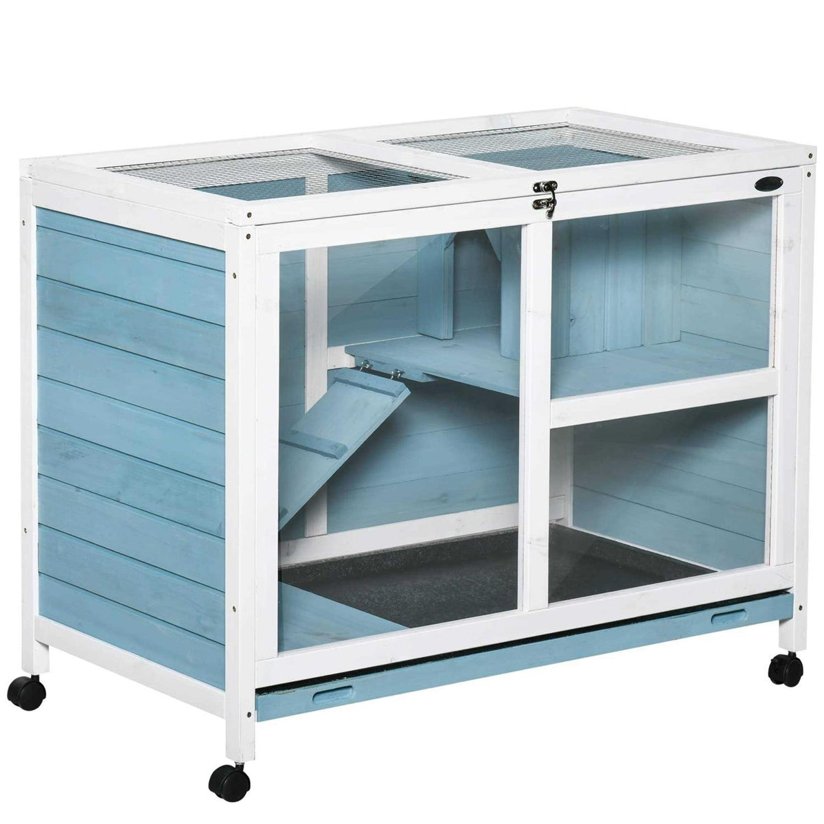 2-Story Wooden Rabbit Hutch U64946