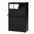 Black 5-Drawer Lateral Filing Cabinet T454