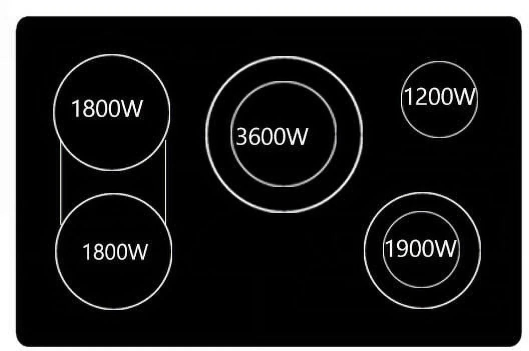 36 Electric Cooktop with 5 Elements M8057