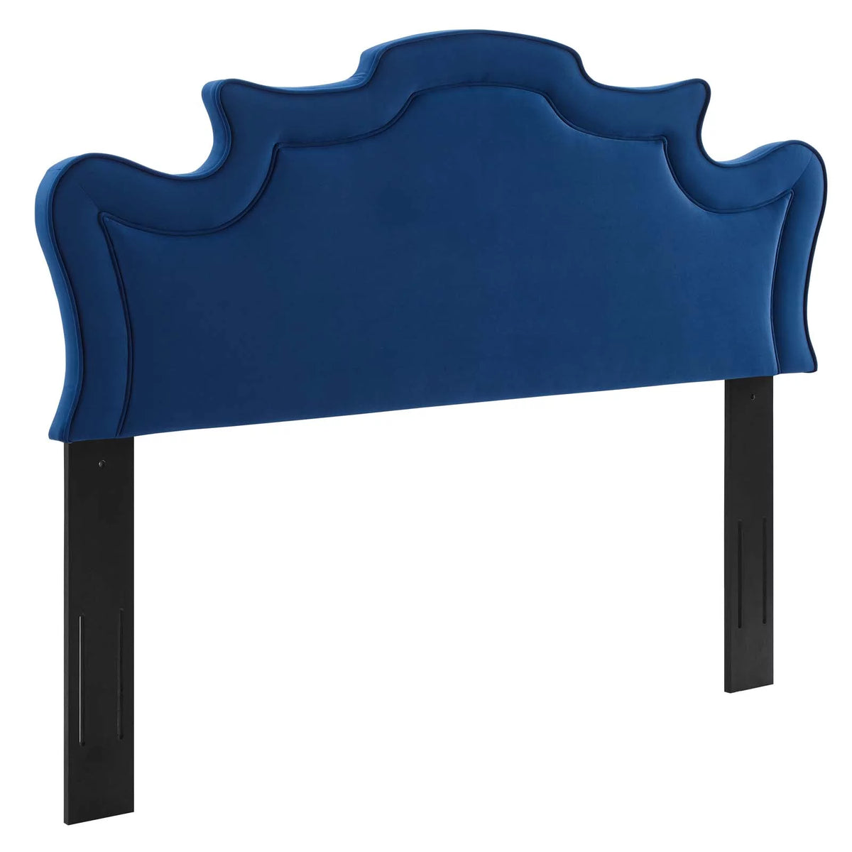 Navy Performance Velvet King/California King Headboard H8158