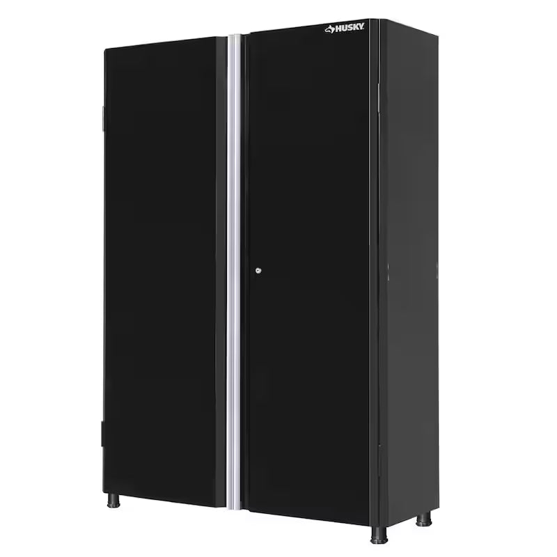 24-Gauge Steel Freestanding Garage Cabinet in Black G363034