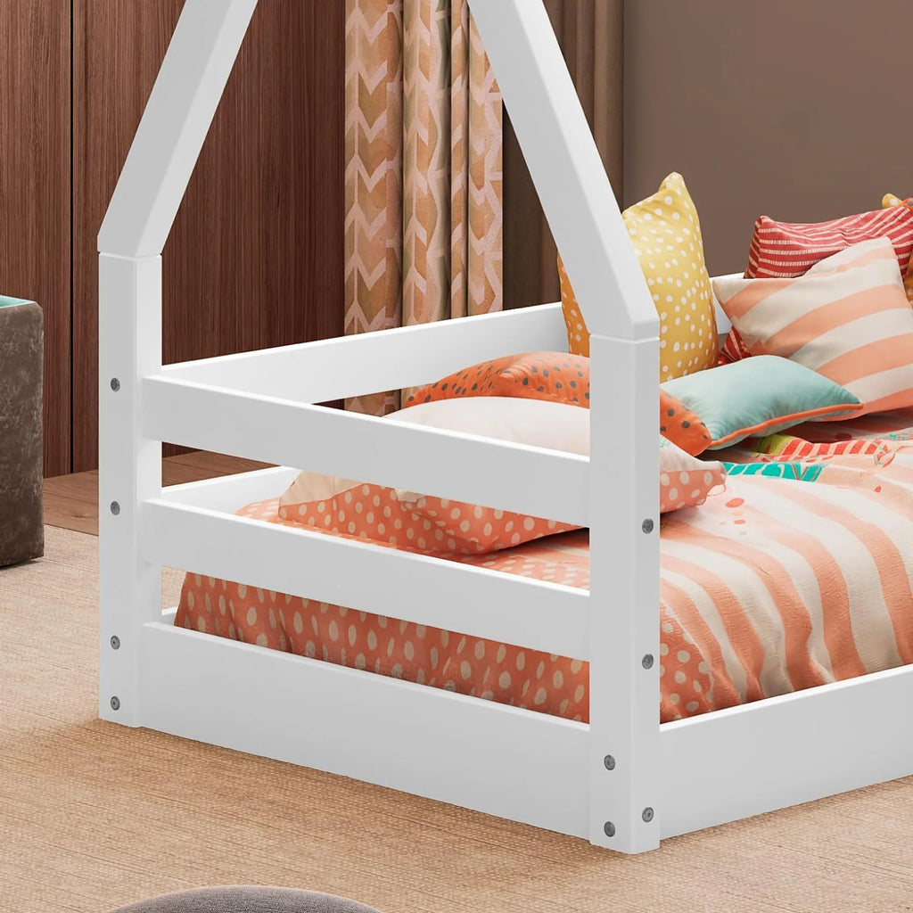 Solid Wood Toddler Bed White B385