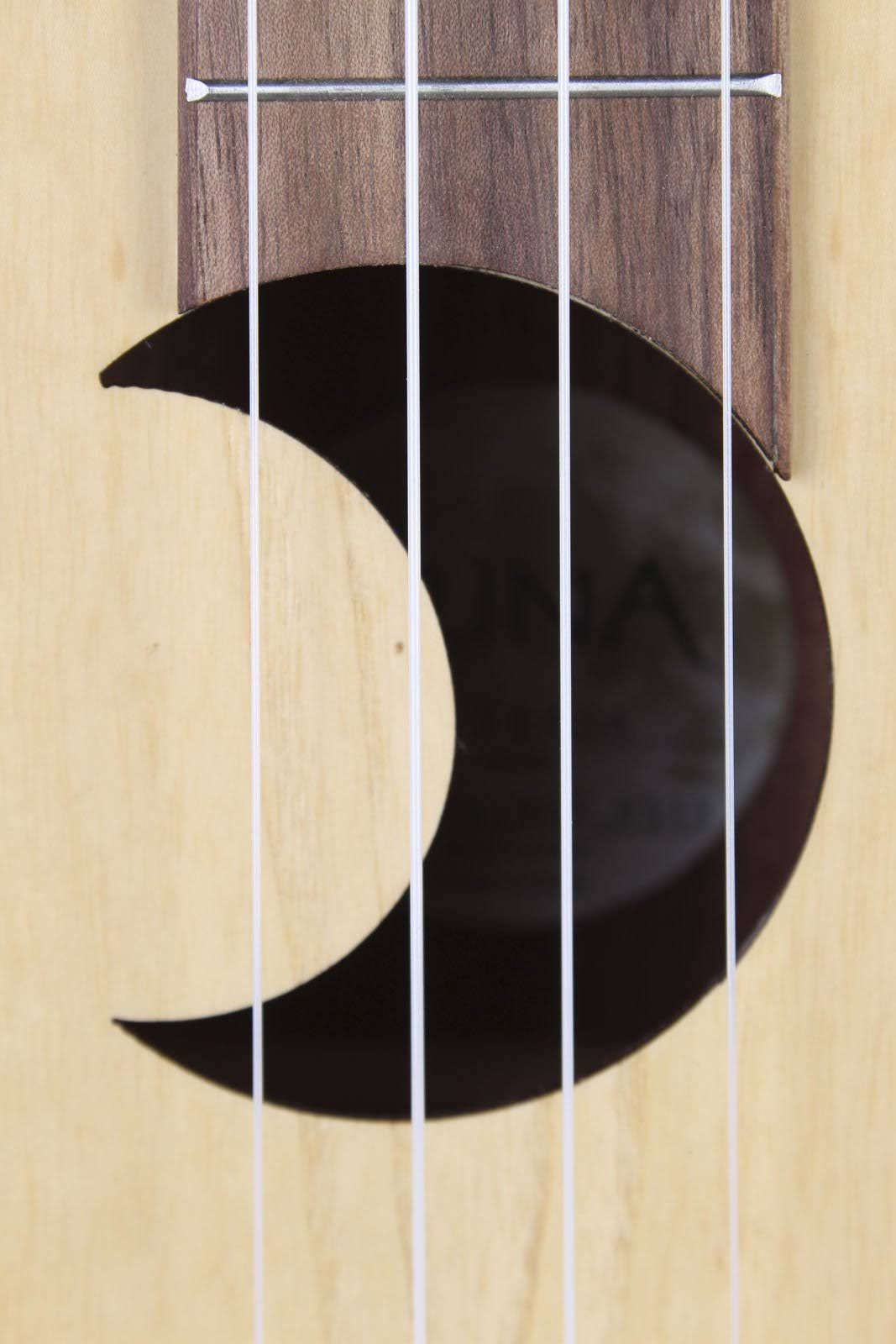 Olive Ash Burl Crescent Ukulele G993