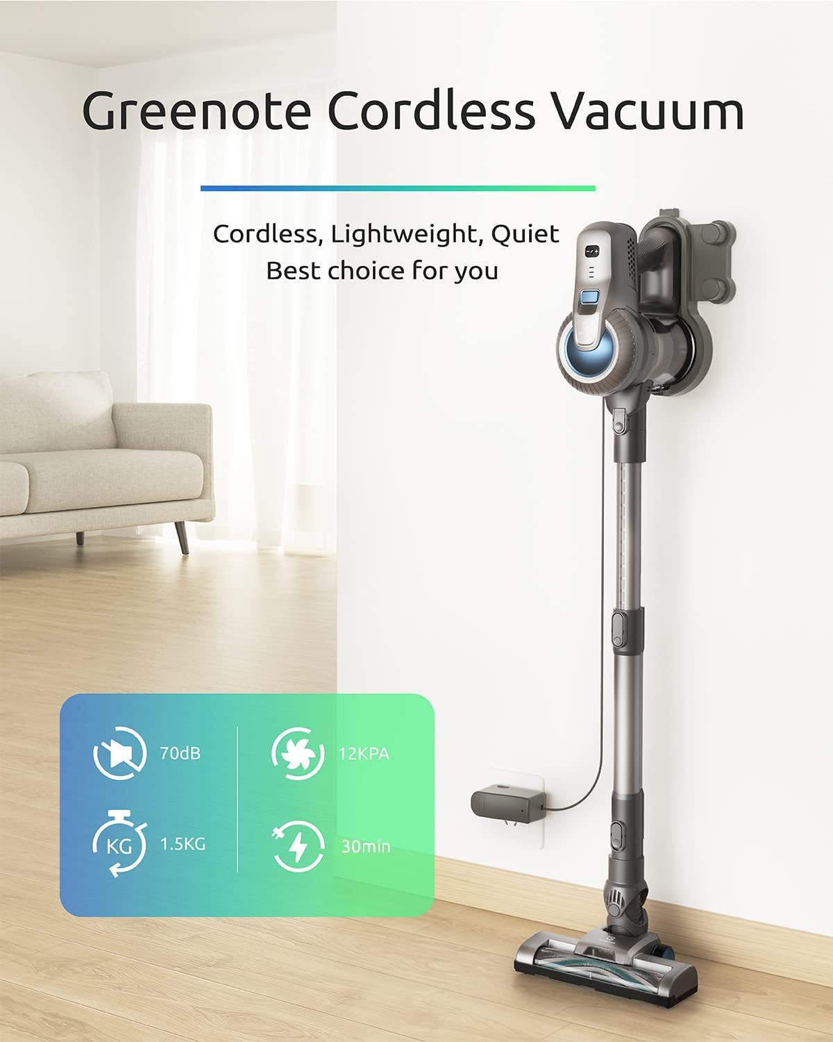 Cordless Stick Vacuum with LED Headlight J532399
