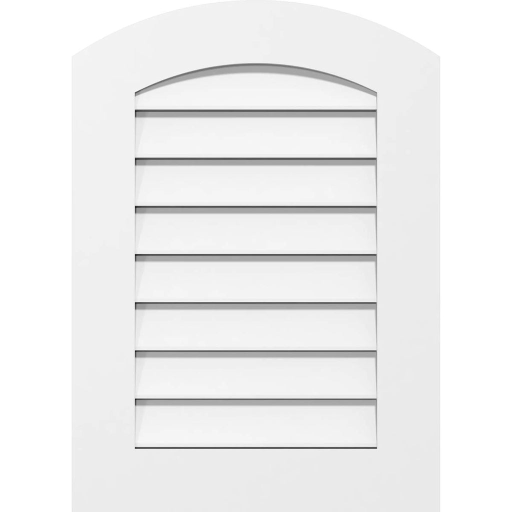 Arch Top Surface Mount PVC Gable Vent A7873