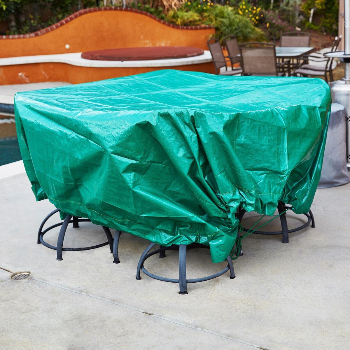 9 ft. x 9 ft. Weather-Resistant Drawstring Tarp Z619293