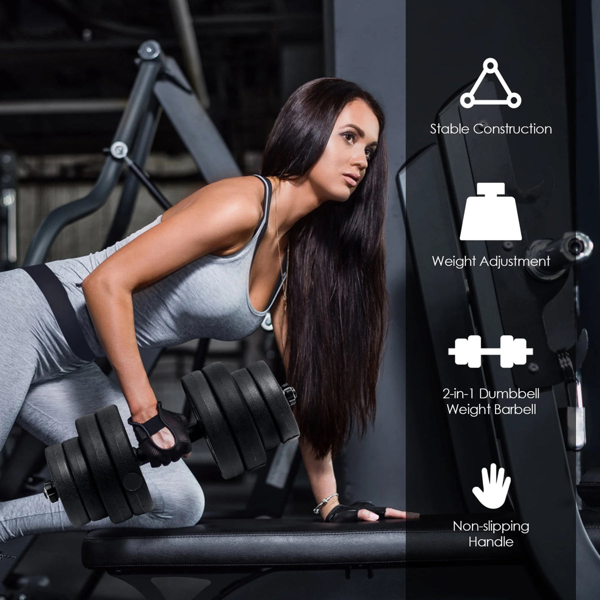 66 Lbs. Adjustable Dumbbell Set E993302