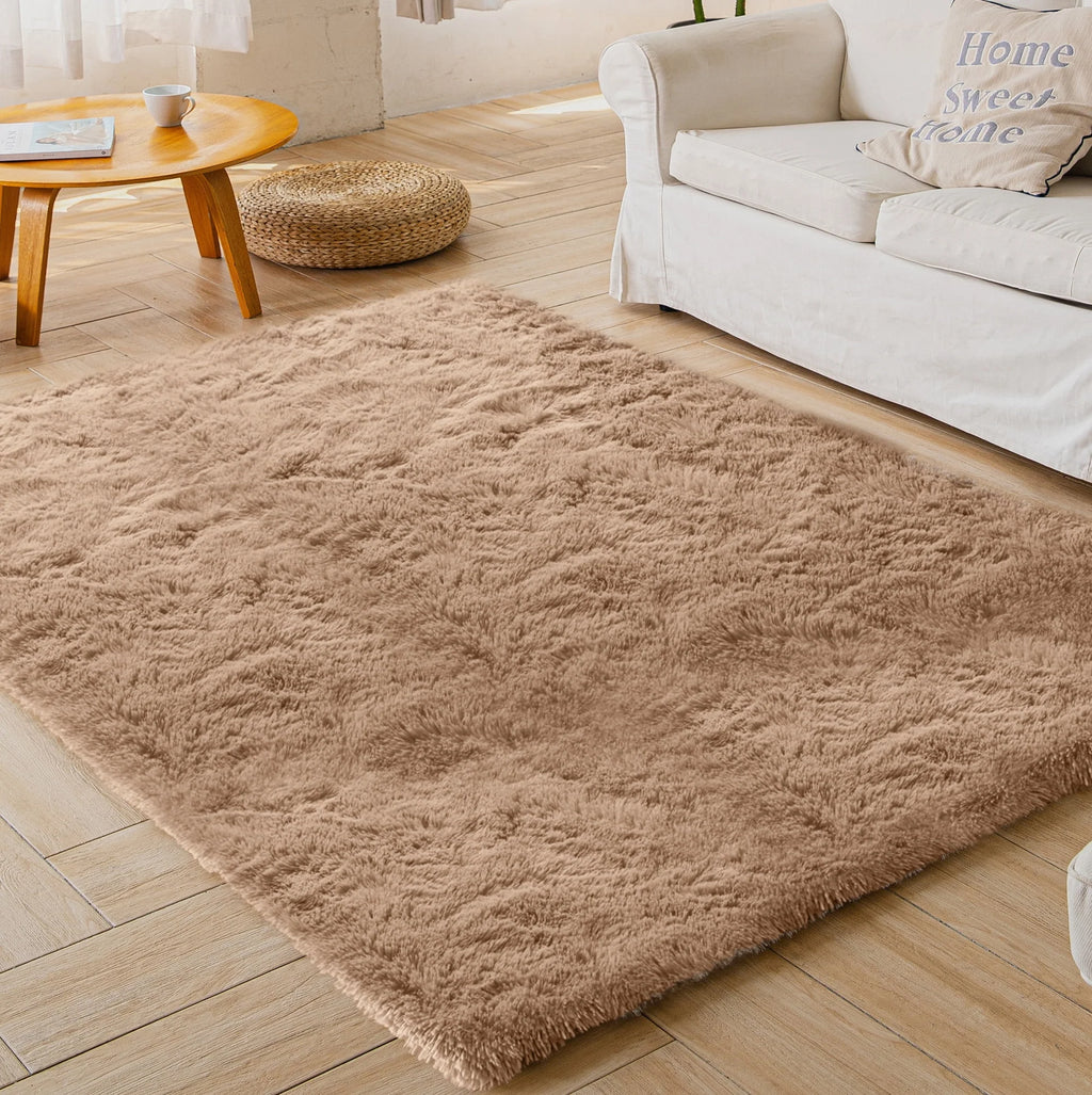 Light Gray 8' x 10' Shag Area Rug Y4743