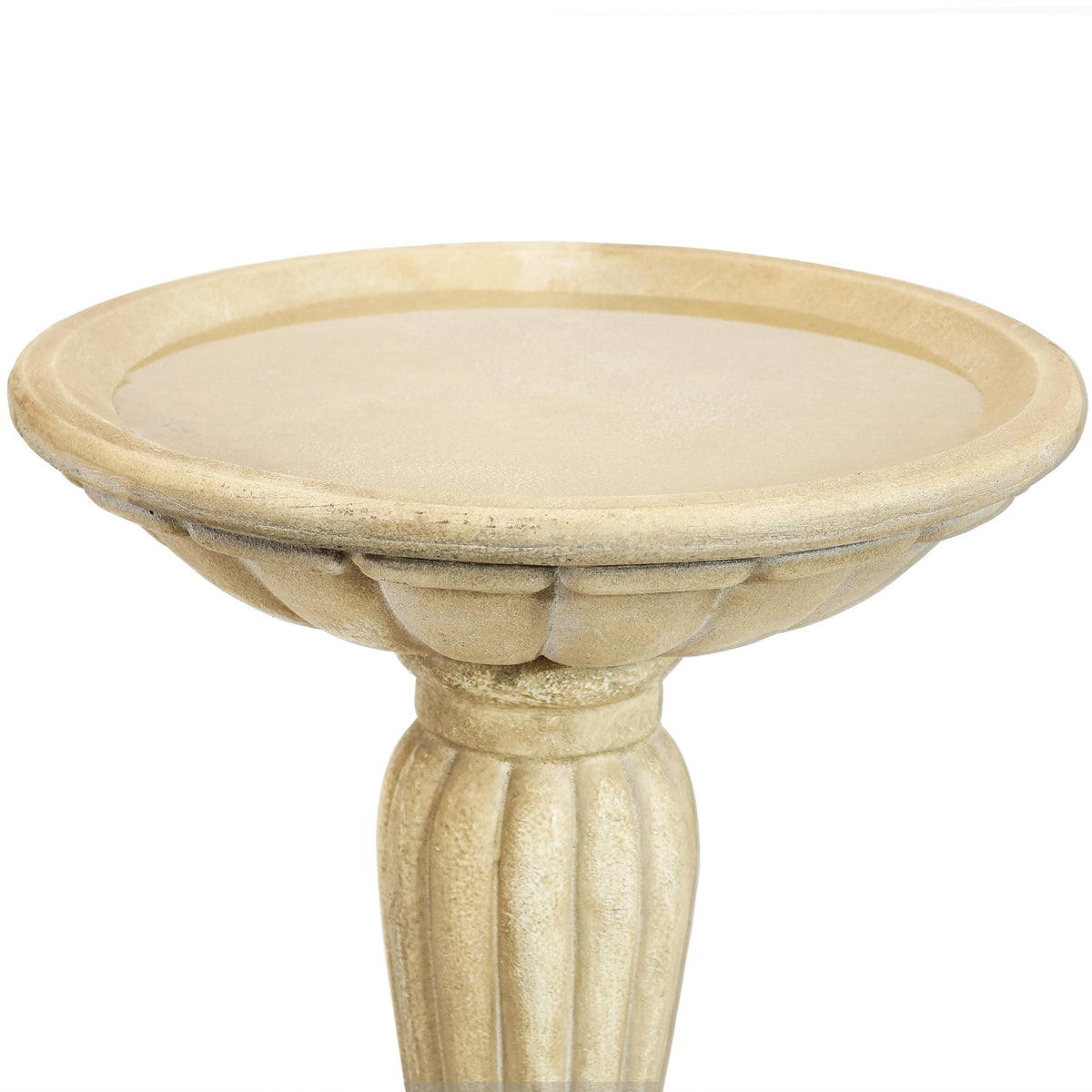 Grecian Reinforced Concrete Bird Bath - 16-inch V495248