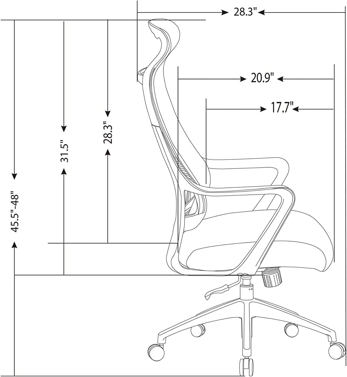 Mesh High-Back Task Chair B126