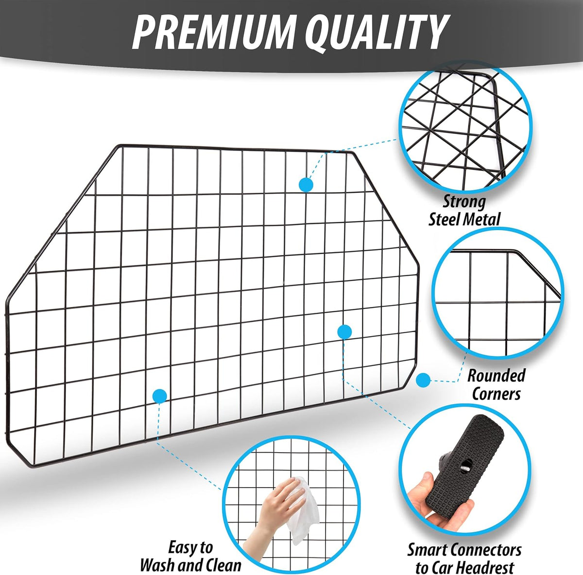 Black Heavy Duty Coated Wire Pet Barrier, Pack of 2 D85312