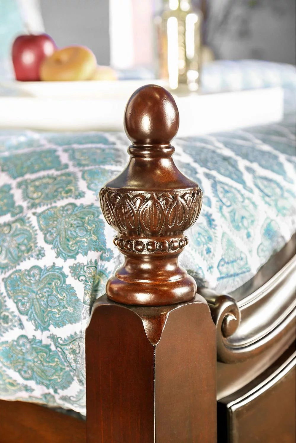 Cherry Solid Wood Queen Bedroom Set 5pcs B414686