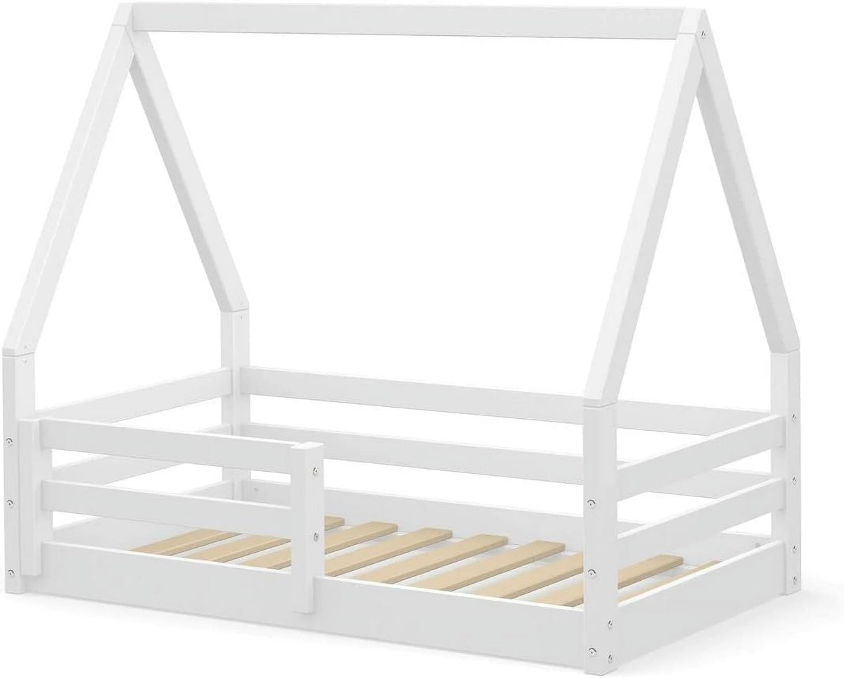 Solid Wood Toddler Bed White B385