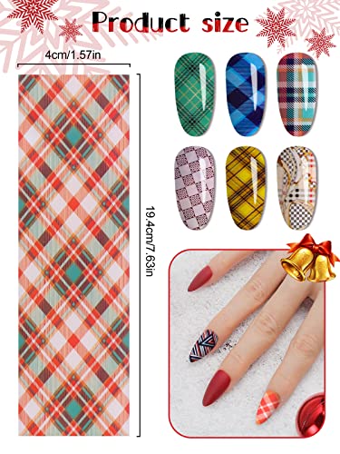100 Sheets Christmas Nail Foil Transfer Stickers R2836