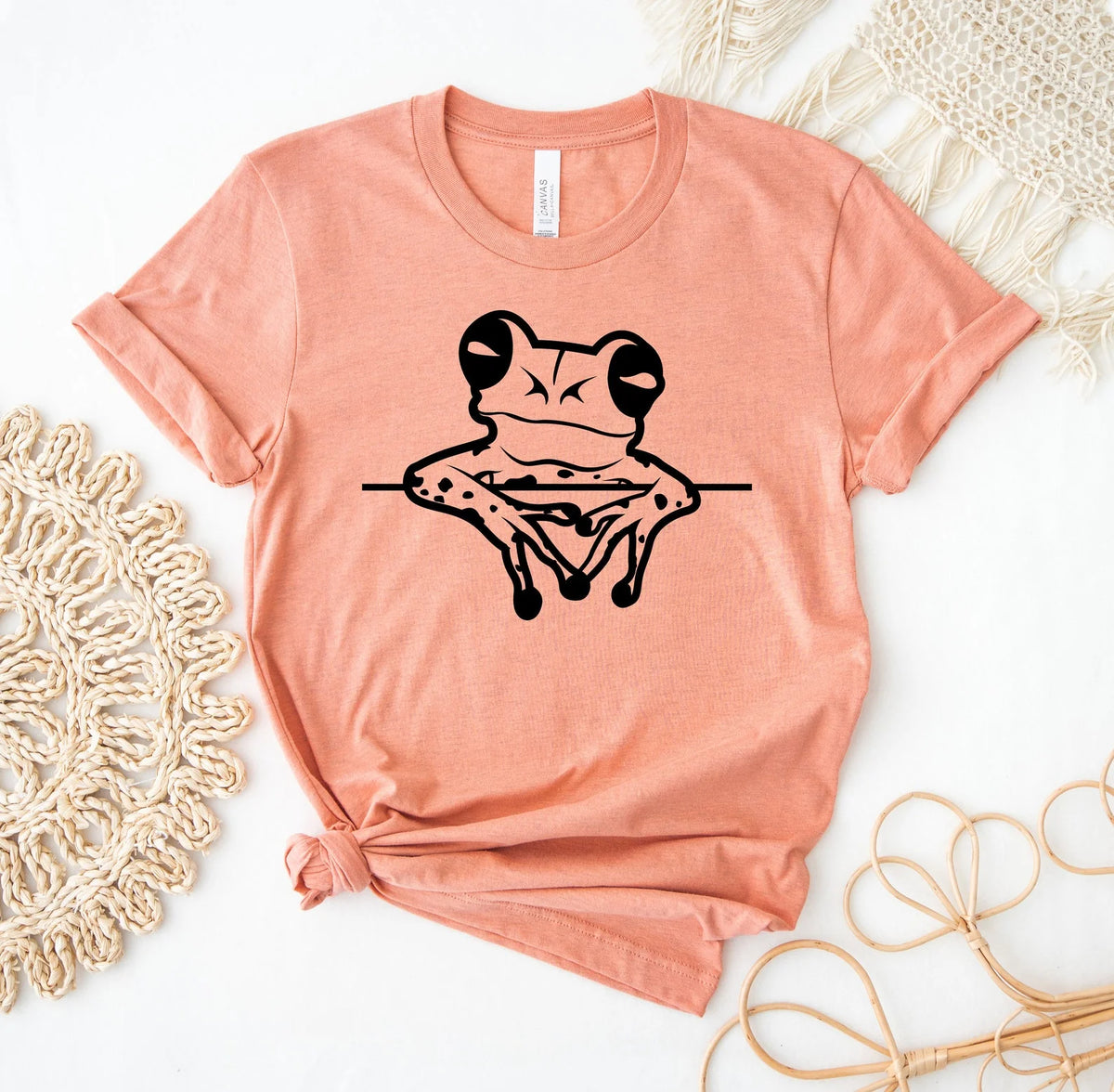 Frog Peeking T-shirt Unisex H167