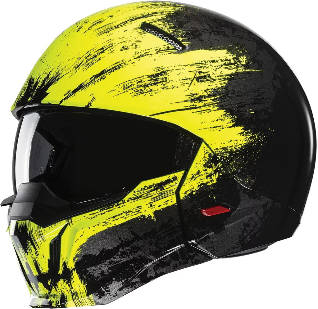 Modular Motorcycle Helmet Gray/Hi-Vis SM C486495