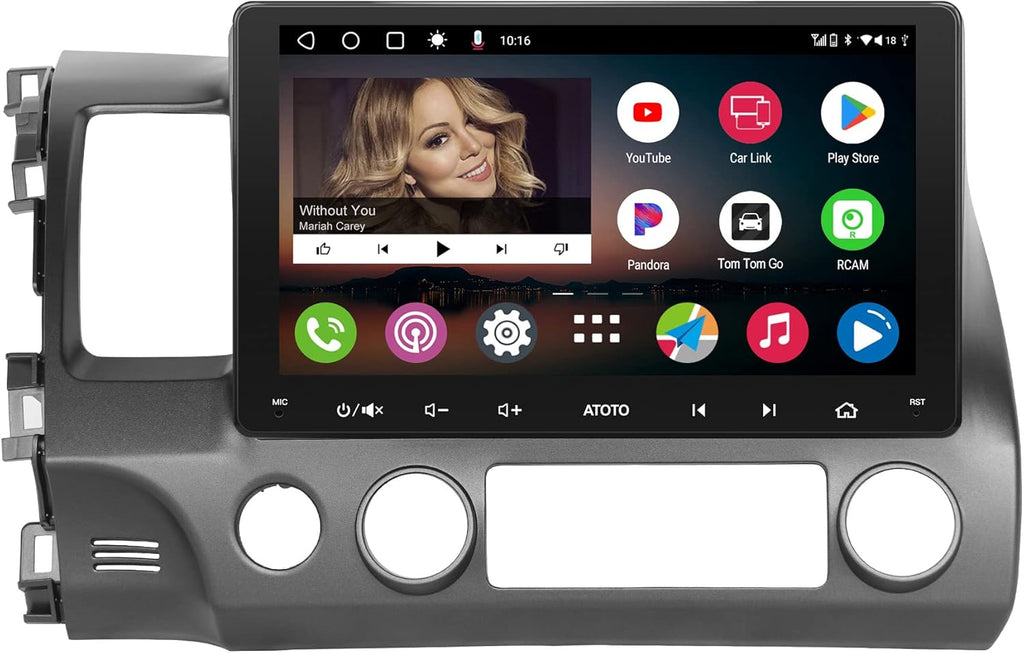 Android Double Din Car Stereo with Wireless CarPlay & Android Auto, 9inch IPS Display S316