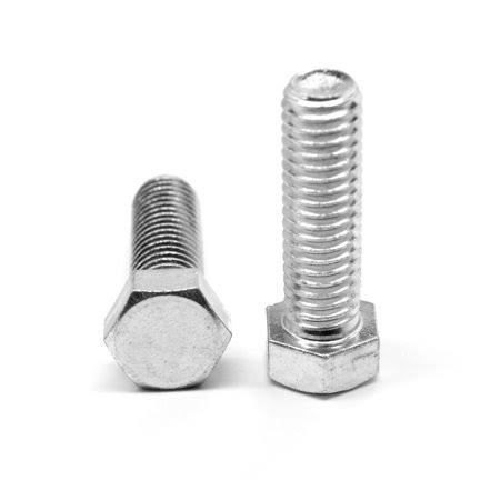 1/2 inch-20 x 7/8 inch Fine Thread Hex Cap Screw Full Thread Stainless Steel 18-8 Pk 25 I132