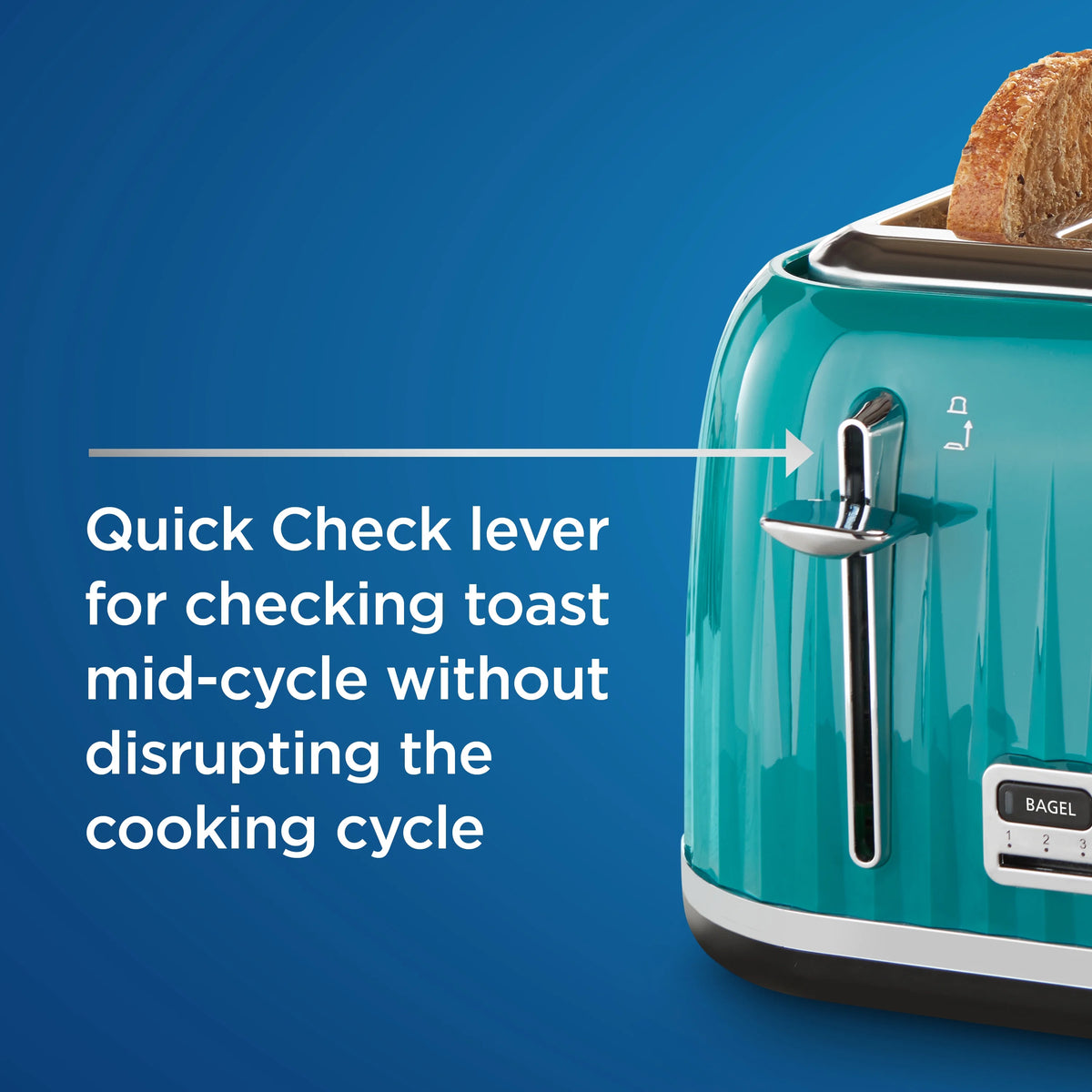 Teal 4 Slice Toaster C348754