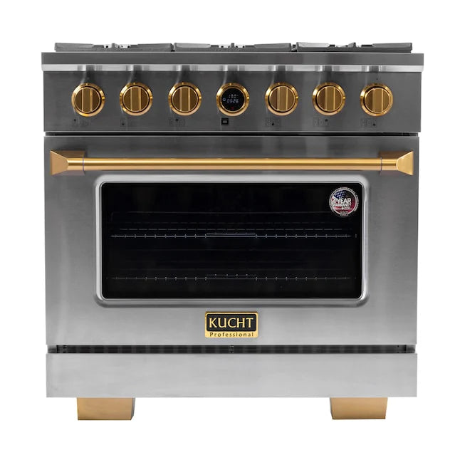 36 5.2 cu. ft. 6 Burner Natural Gas Dual Fuel Range in Stainless Steel A809