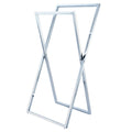 Polished Chrome Steel Construction Towel Rack W451737