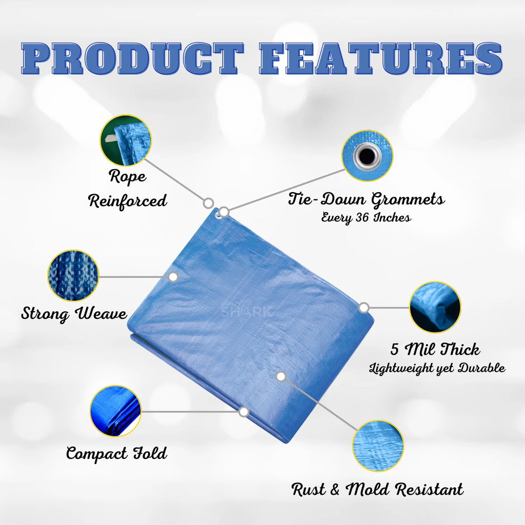 Heavy Duty Waterproof Tarp 20x30 Feet M11990