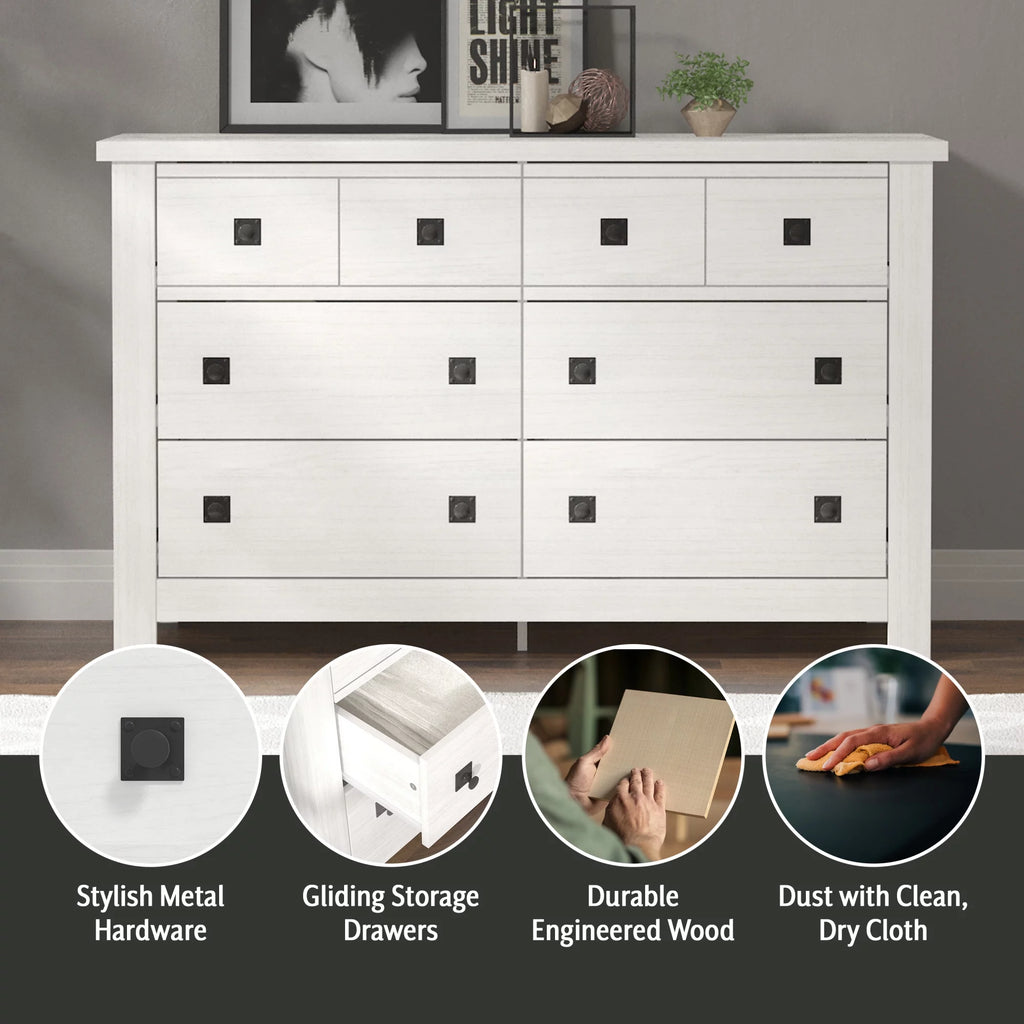 6 Drawer Driftwood Gray Dresser N649870