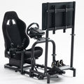 Racing Simulator Cockpit with Seat and Monitor Mount G3669