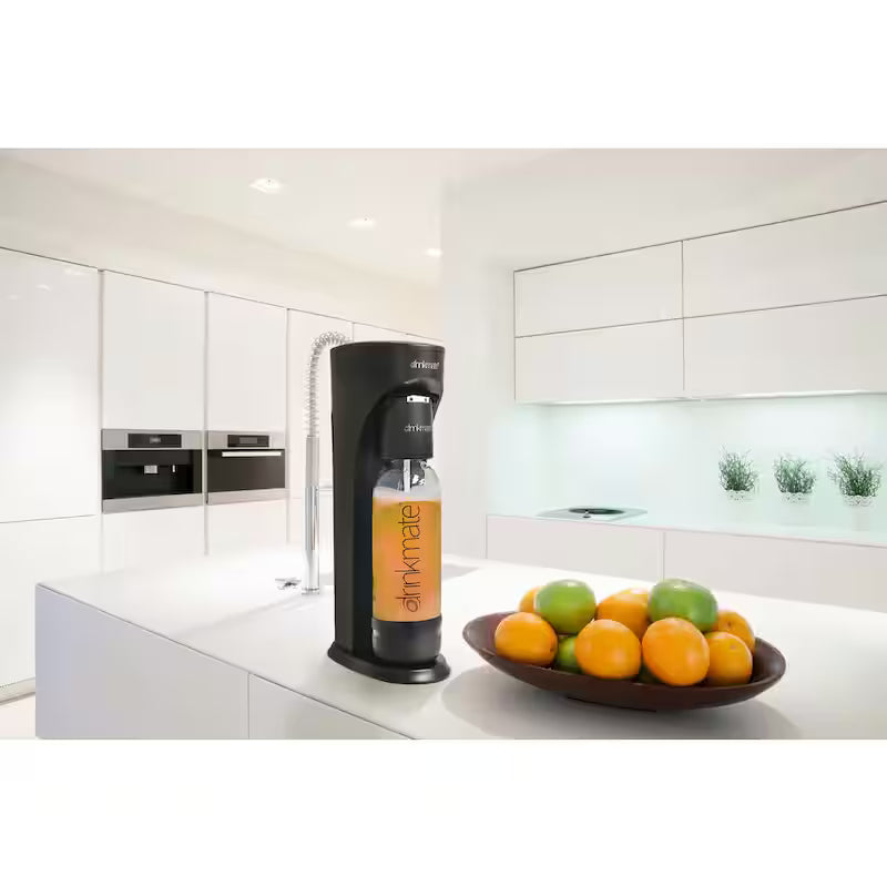 Matte Black Sparkling Water and Soda Maker Machine W9512