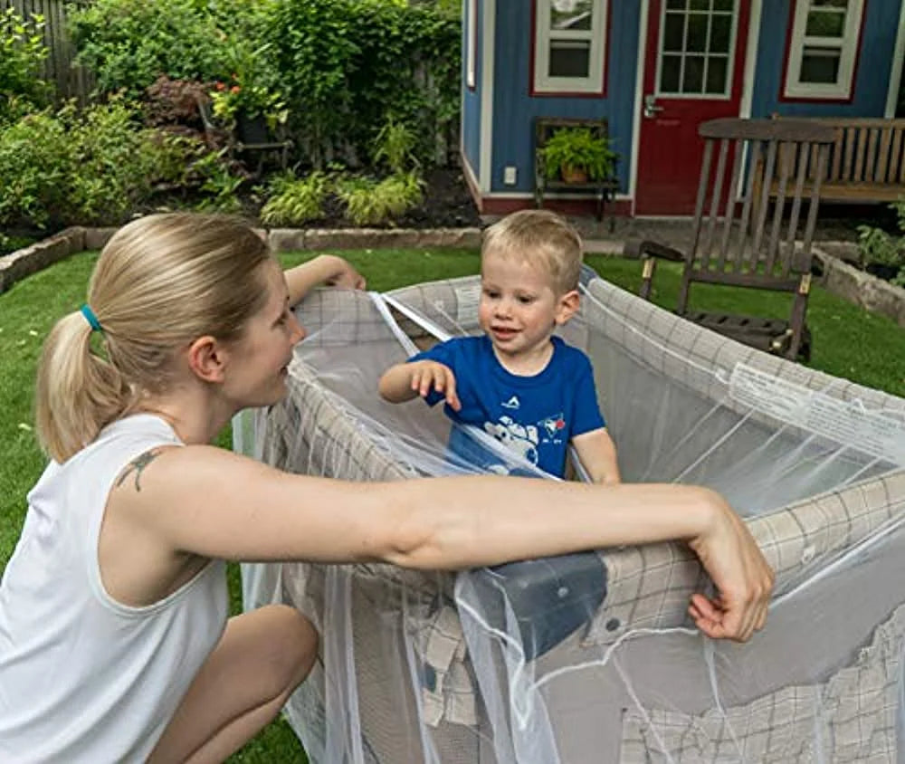Mosquito Net with Zippers, Universal Size Portable Mesh Netting with Storage Bag U89676