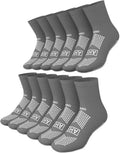 Gray Non Skid Socks 6 Pairs I6288