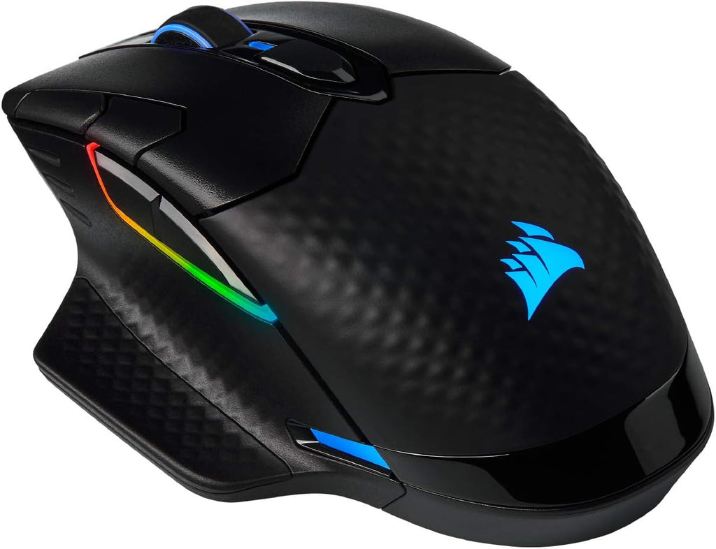 Black Wireless Gaming Mouse with Backlit RGB LED W2940
