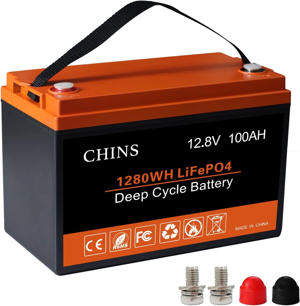 12V 100AH LiFePO4 Lithium Battery with Built-in BMS S3208