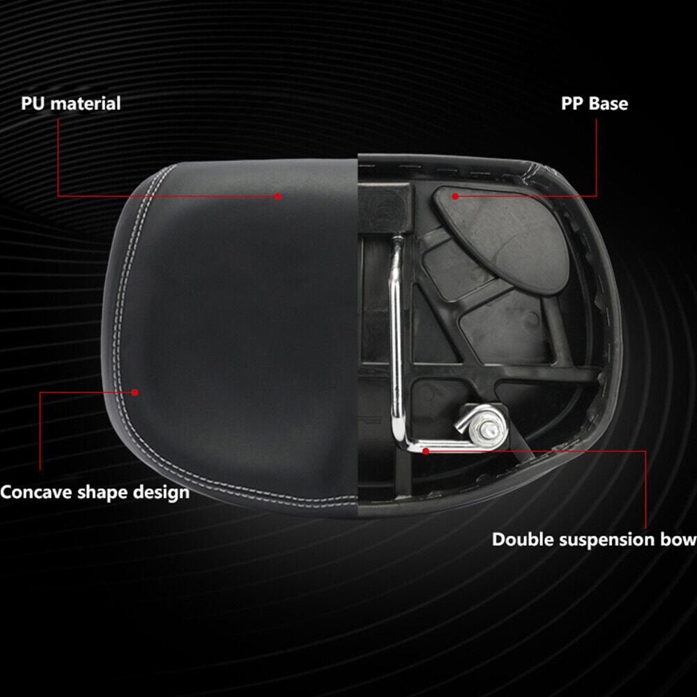 Black PU Pad Noseless Bicycle Seat Cushion M7206
