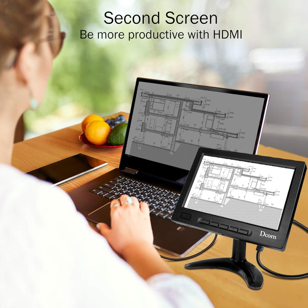 8 Inch IPS Metal Housing HDMI Monitor with Wall Bracket, Pack of 2 J455933