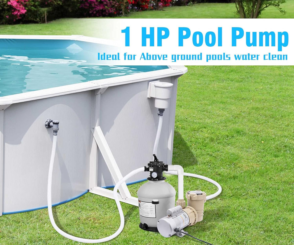 1HP 4600GPH Pool Pump for Above Ground Pools 115V D790072