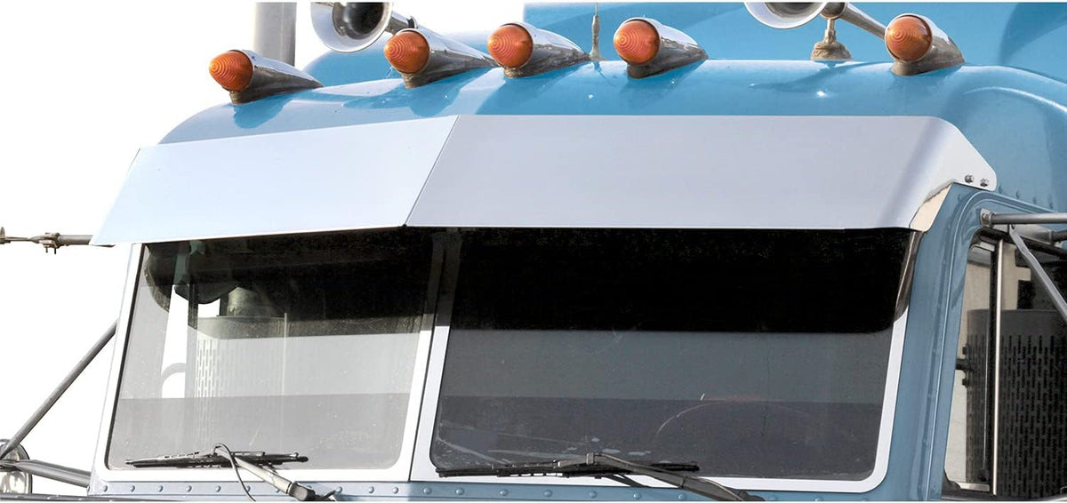 White Stainless Steel Blind Mount Drop Visor M53206