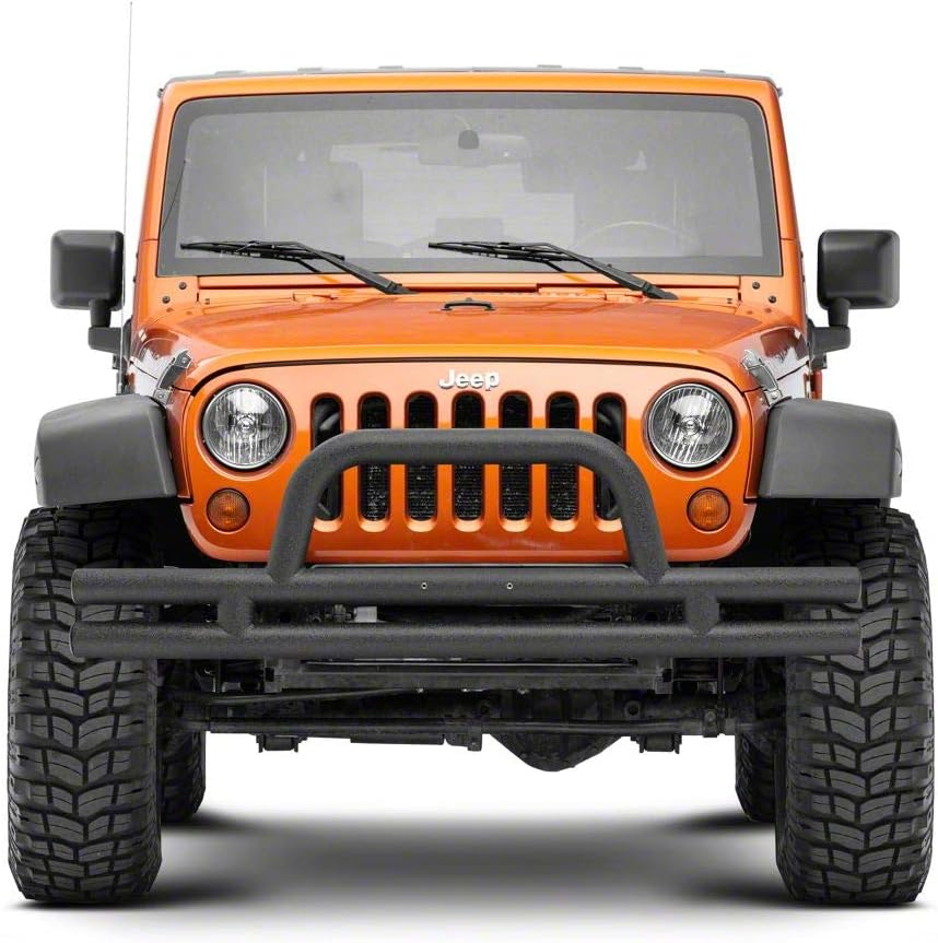 Textured Black Tubular Front Bumper K37656