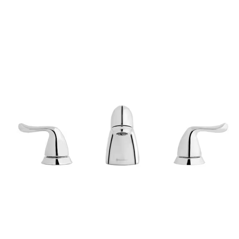 8 in. Widespread Double-Handle Low-Arc Bathroom Faucet in Polished Chrome S62311