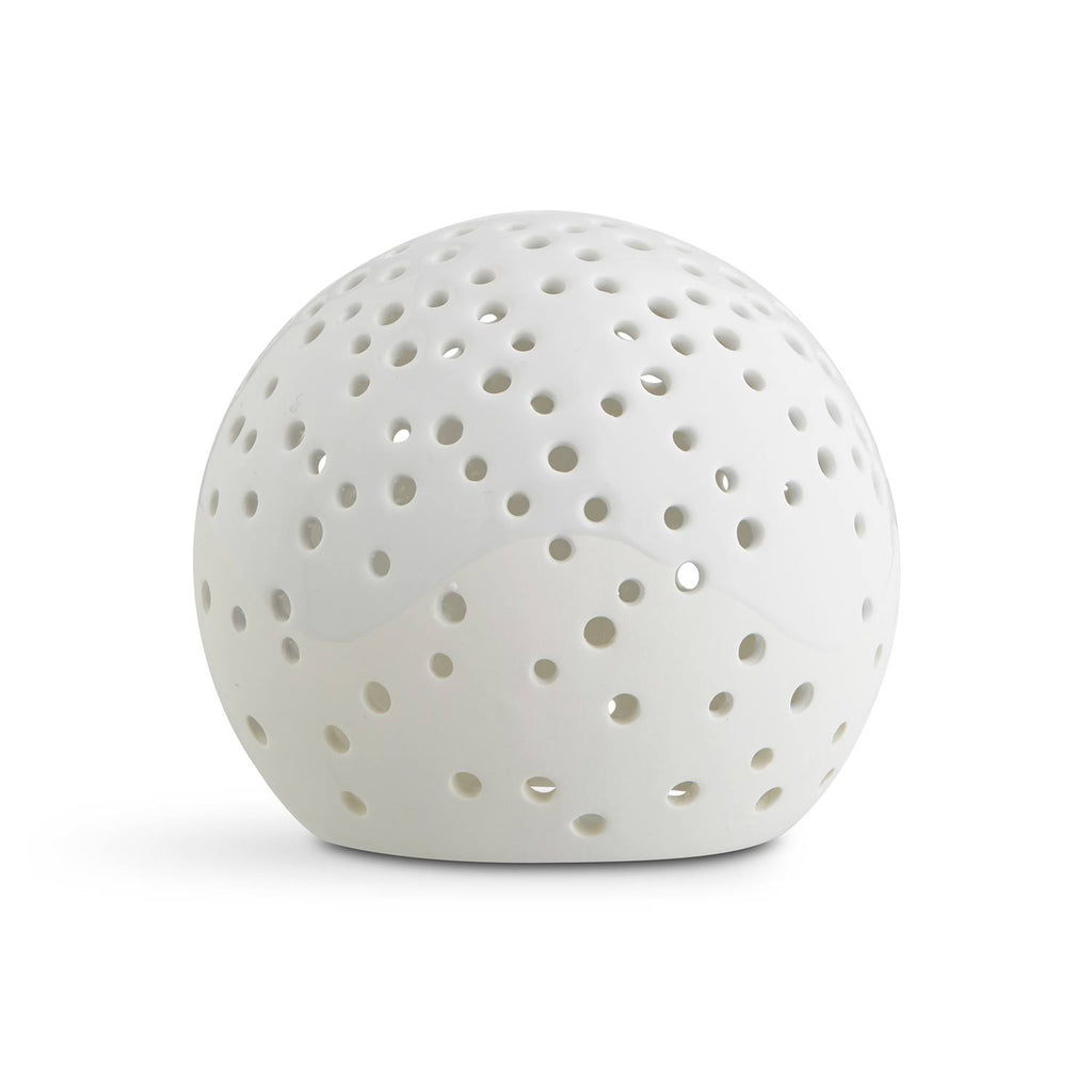 White Tealight Candle Ball T9812