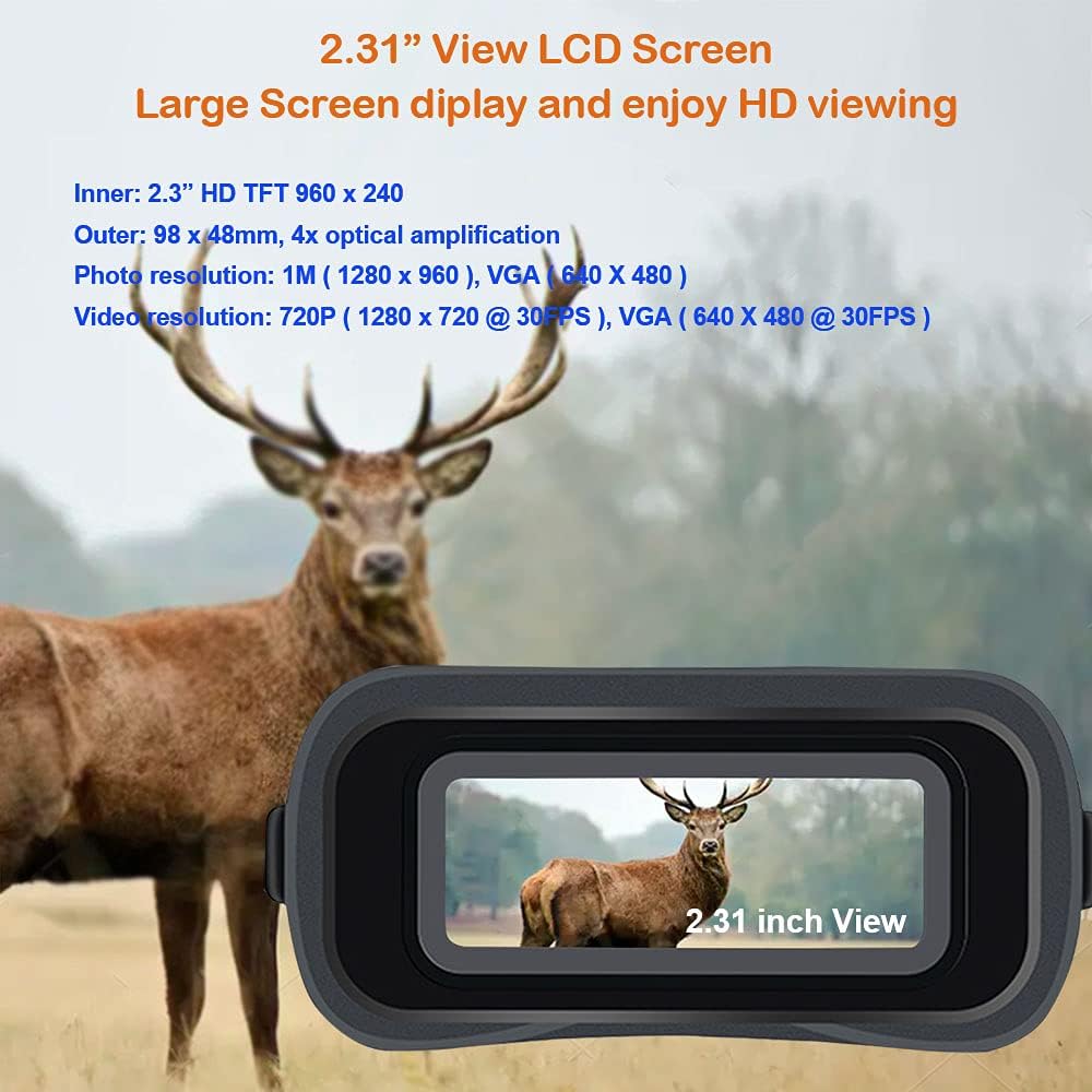 Digital Infrared Night Vision Binoculars with 32G Card U62199