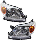 Headlight Set of 2 Clear Lens Halogen Composite Y659342