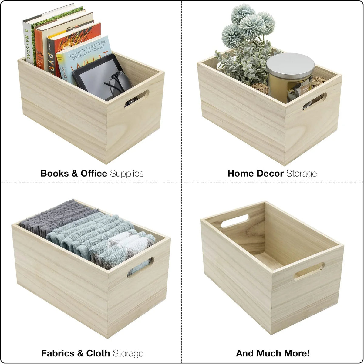 Unfinished Wood Crates 2 Pack G906