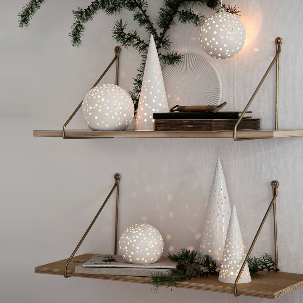 White Tealight Candle Ball T9812