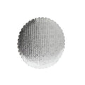 Silver Scalloped Cake Circle 8 inch, Quantity: 100 L5245