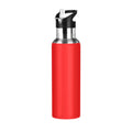Red Stainless Steel Water Bottle with Straw Lid 20 OZ D610003